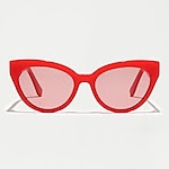 J. Crew Accessories - Pacific Cat-Eye Neon Red Sunglasses